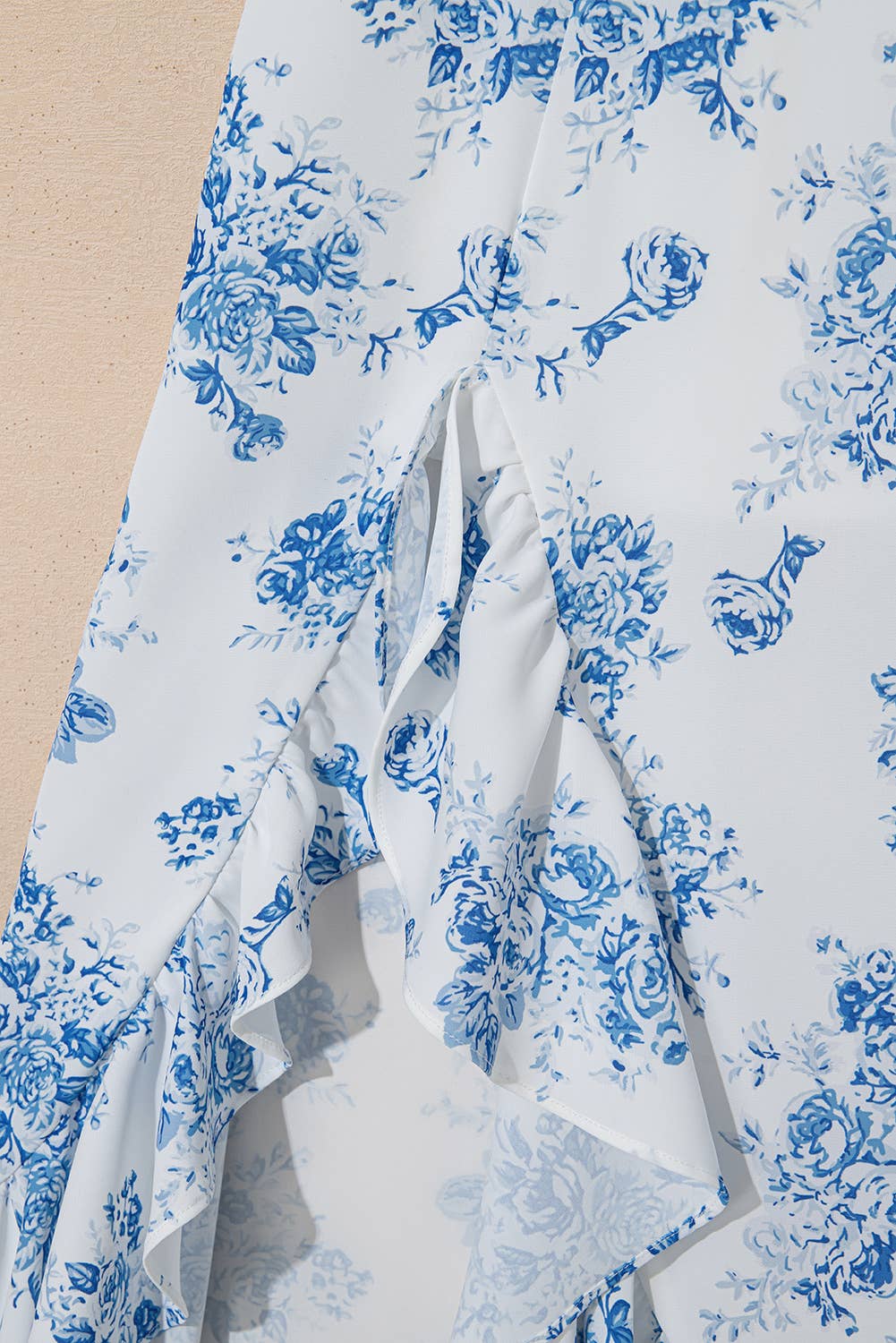 Boho Floral High Waist Ruffle Split Maxi Skirt | 3 Colors