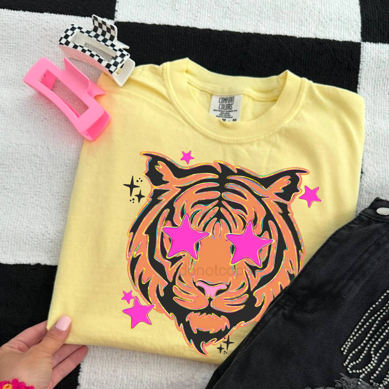 Pink Star Tiger Tee