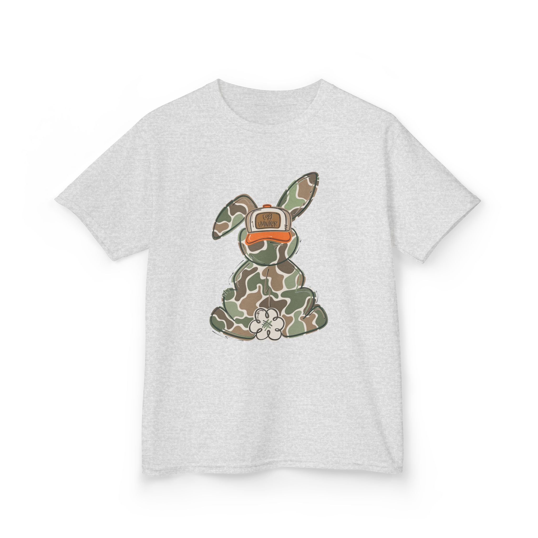 Camo Bunny Graphic Kids T-Shirt
