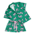 PJ short Set with Velvet Tie